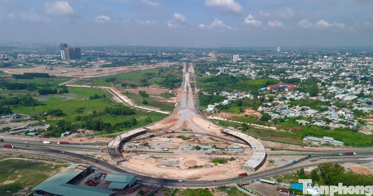 Vành đai 3 TP.HCM đoạn qua Bình Dương cũ đang thi công