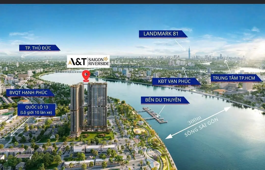 Sơ đồ vị trí A&T Saigon Riverside tại Vĩnh Phú 20