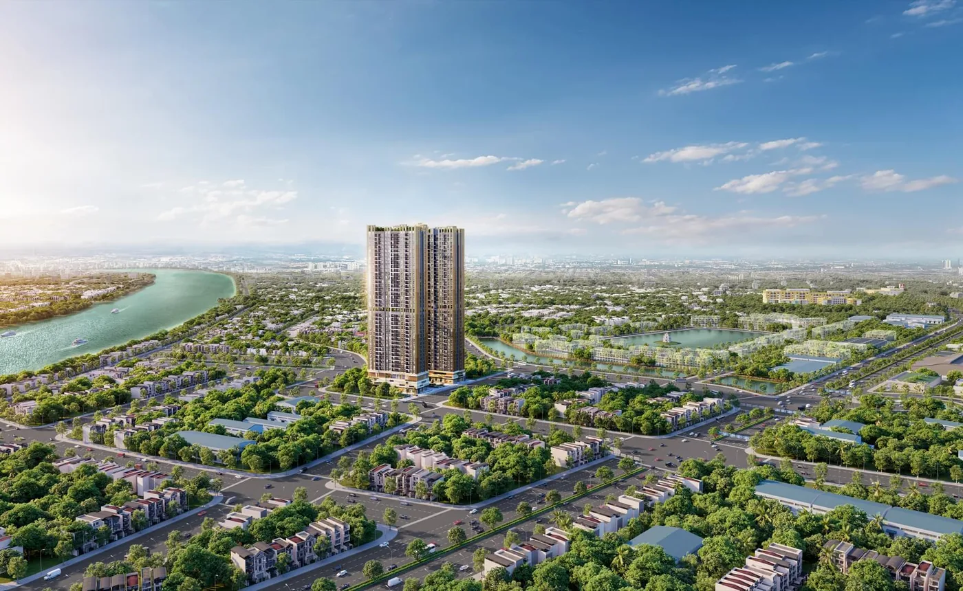 Phối cảnh dự án A&T Sky Garden tại Thuận An