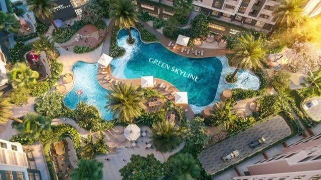 Phối cảnh cảnh quan Green Skyline