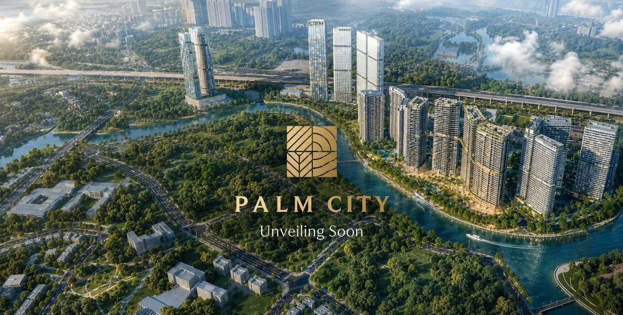 Phối cảnh tổng thể Palm City nhìn từ trên cao