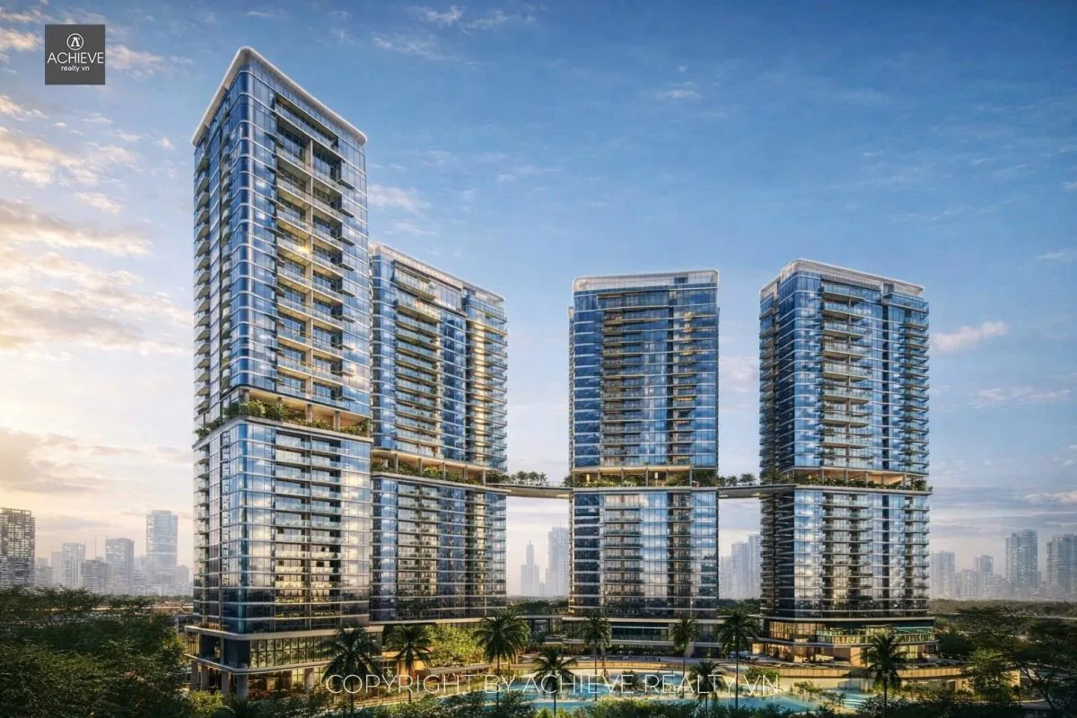 Phối cảnh các tòa tháp Palm River