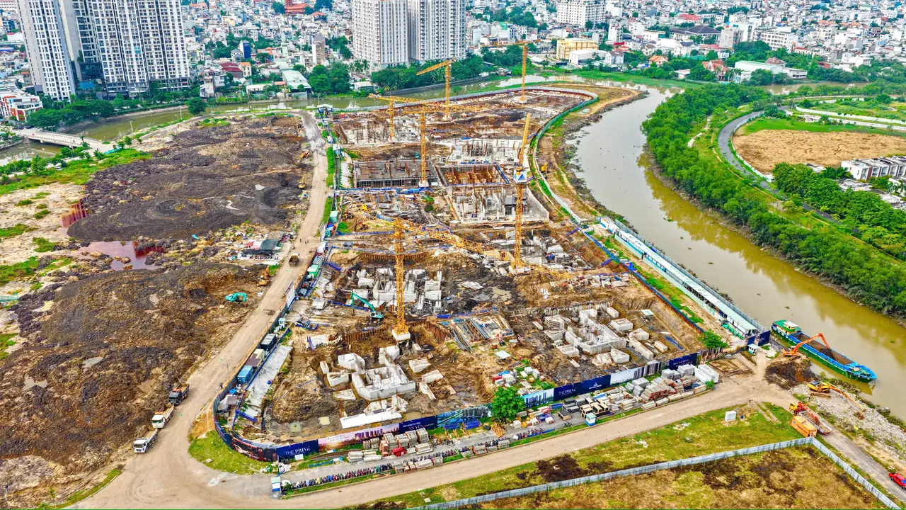 Ảnh tiến độ xây dựng The Privé