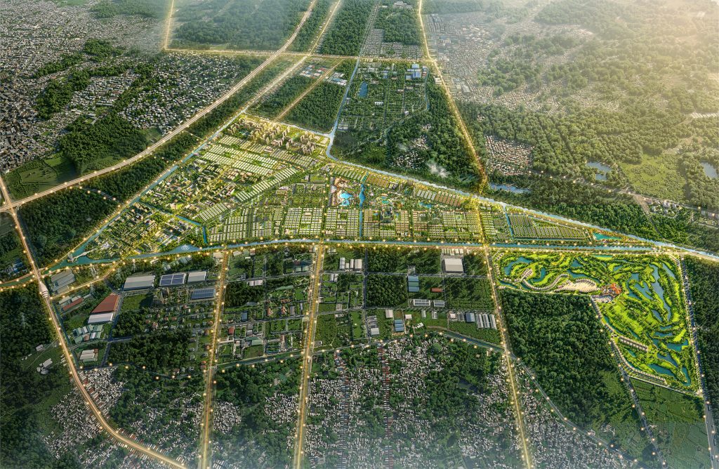 Phối cảnh tổng thể Vinhomes Sài Gòn Park Hóc Môn